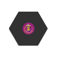Hexagon Black Canvas Board