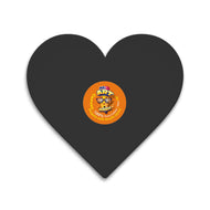Heart Black Canvas Board