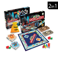 Monopoly 2 in 1 Wooden Board Game