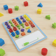Wooden Number Puzzle Board