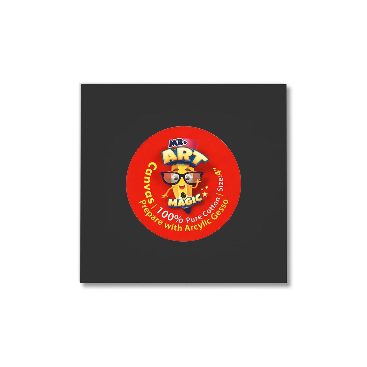 Square Black Canvas Board