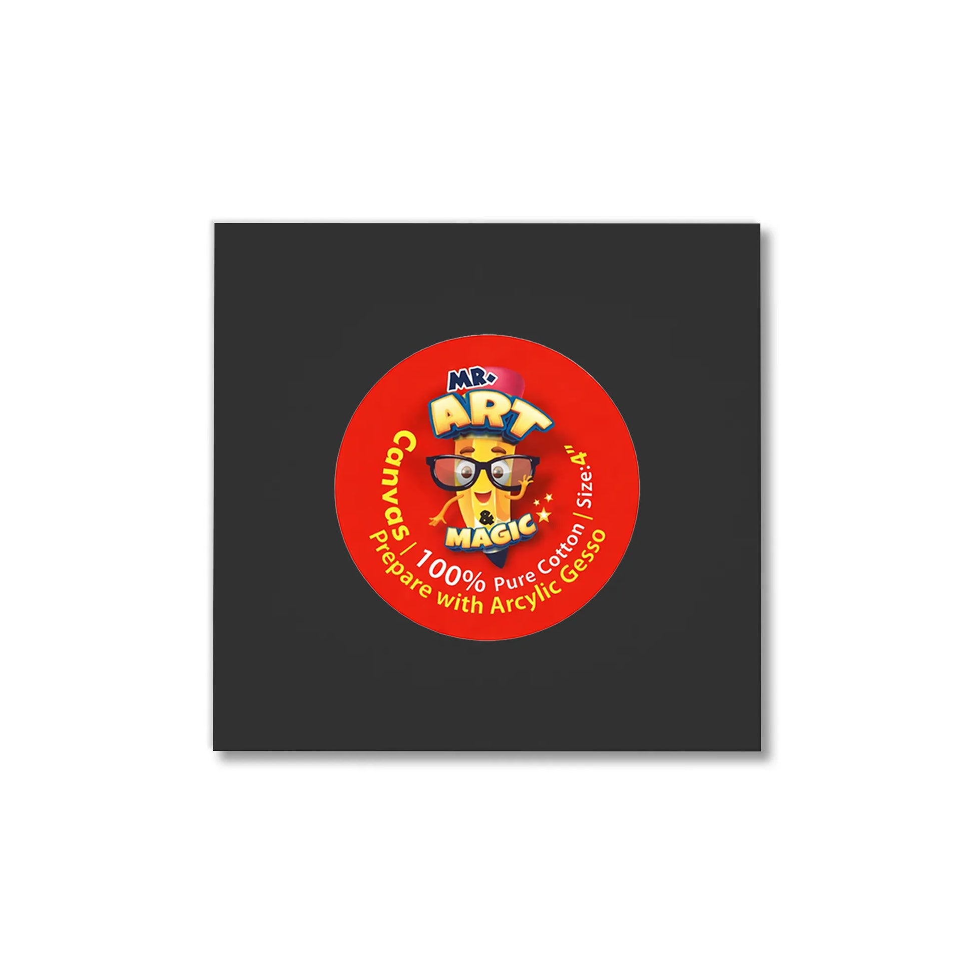 Square Black Canvas Board