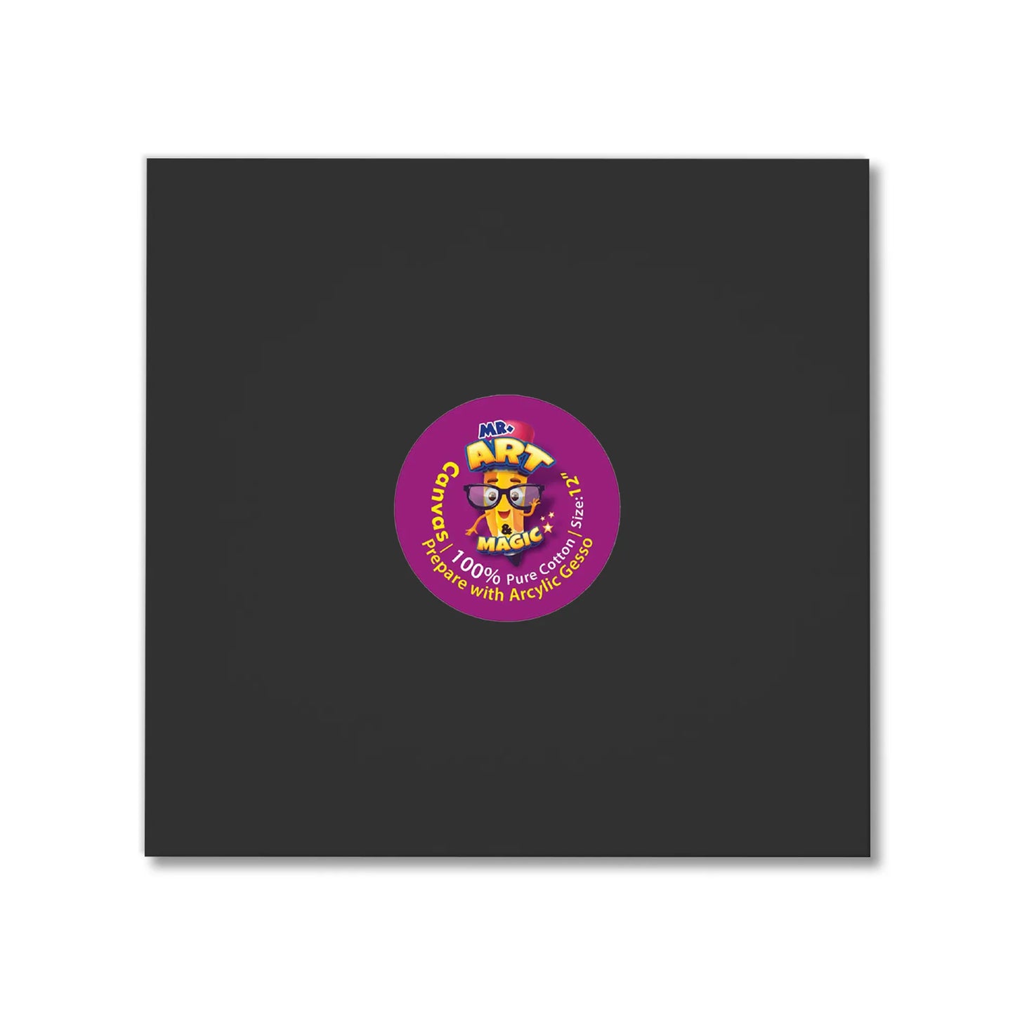 Square Black Canvas Board