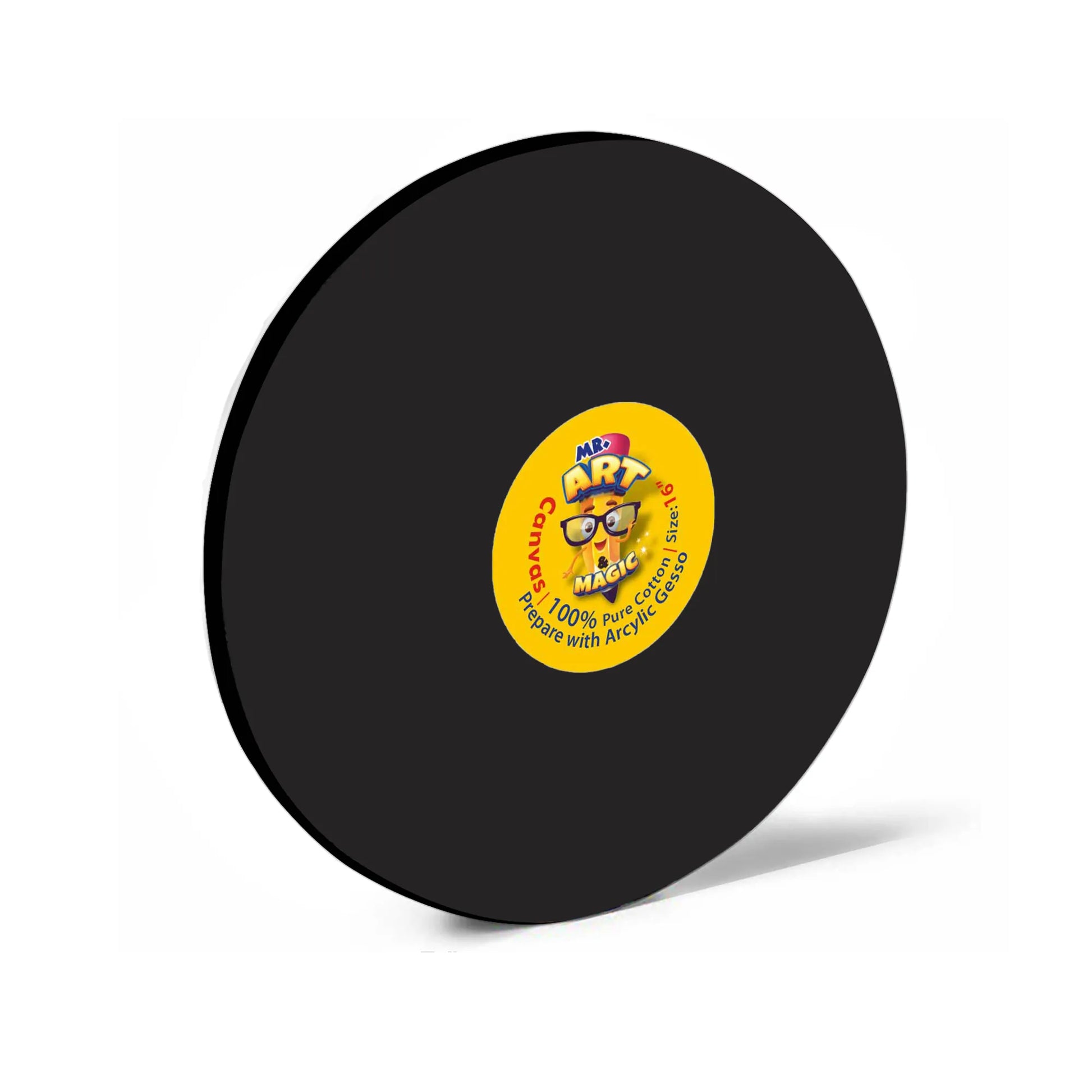 Round Black Canvas Board