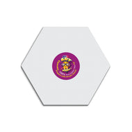 Hexagon White Canvas Board