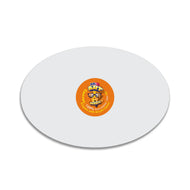 Oval White Canvas Board