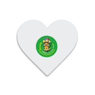Heart White Canvas Board