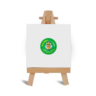 Easel with Square White Canvas