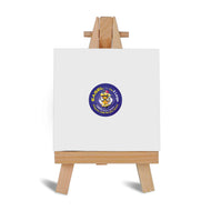 Easel with Square White Canvas