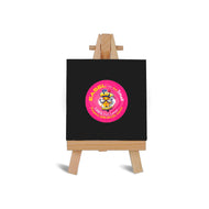 Easel with Square Black Canvas