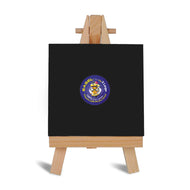 Easel with Square Black Canvas