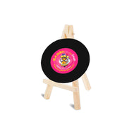 Easel with Round Black Canvas