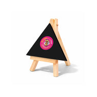 Easel with Triangle Black Canvas