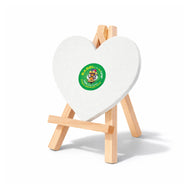Easel with Heart White Canvas