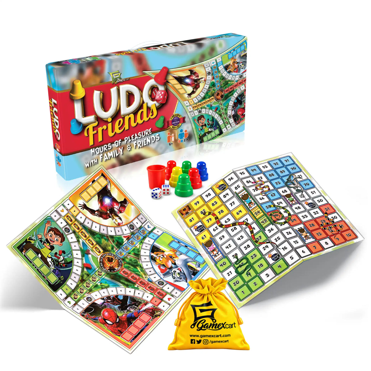 Samll Portable Ludo Board Game | Ben 10