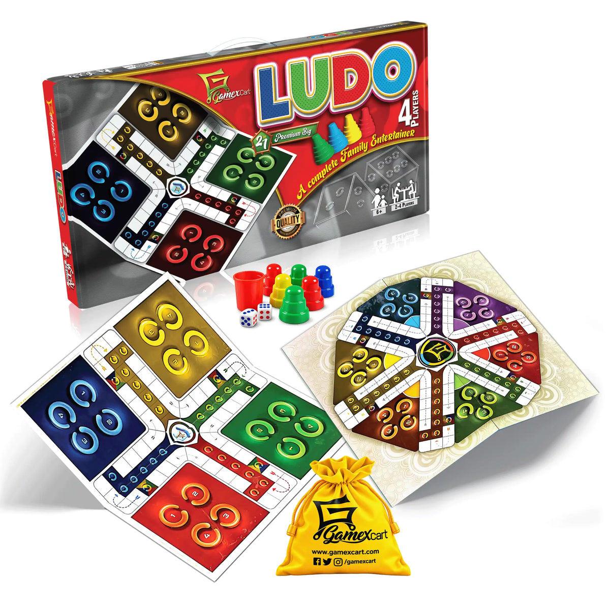 Portable Ludo Board Game | X Large | Edition 1