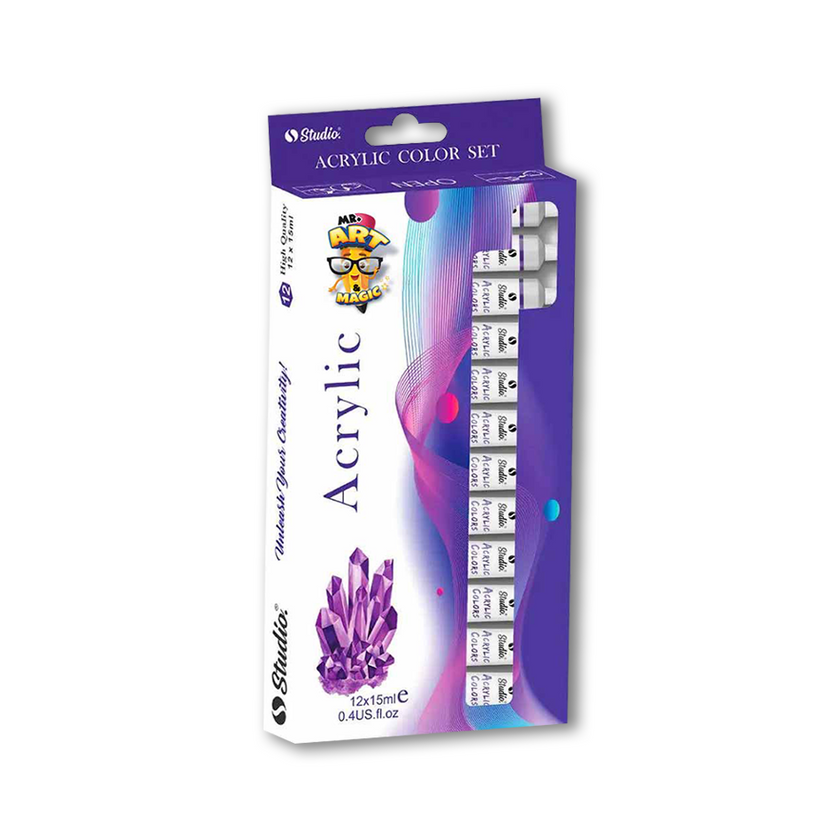 Acrylic Colors 12 in 1 | 15 ml