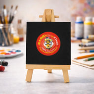 Easel with Square Black Canvas