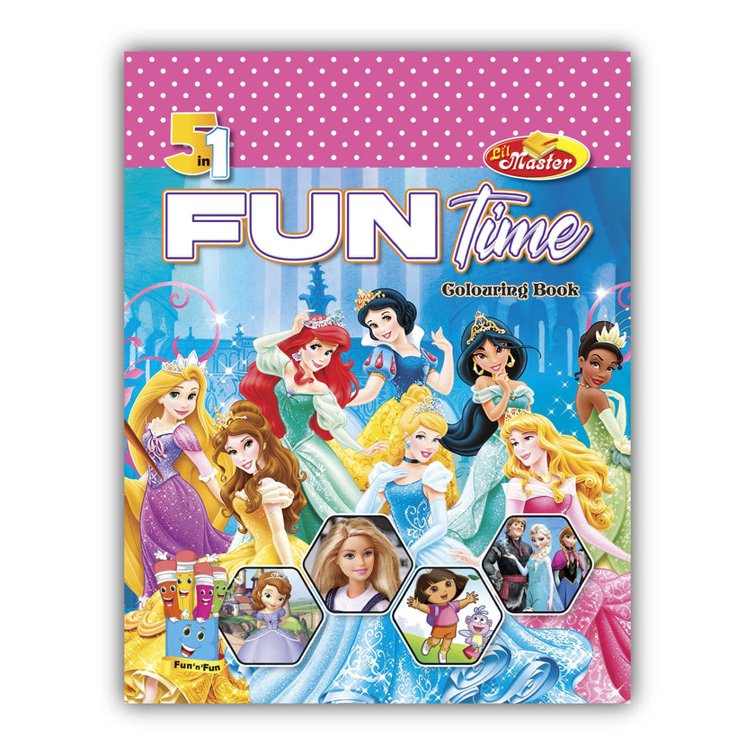 Fun n Fun 5 in 1 Coloring Book
