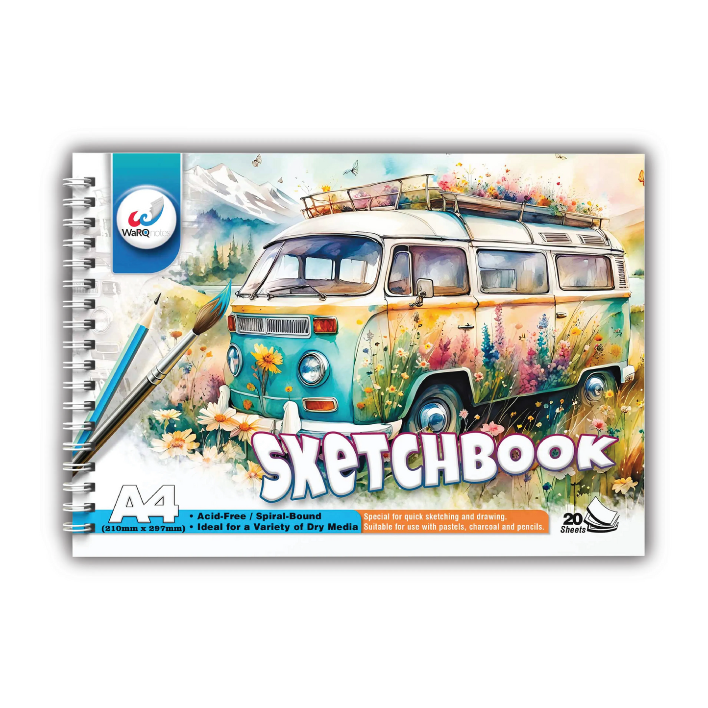 20 Pages A4 Sketchbook