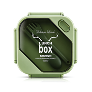 Fashion Lunch Box with Fork & Spoon | Green