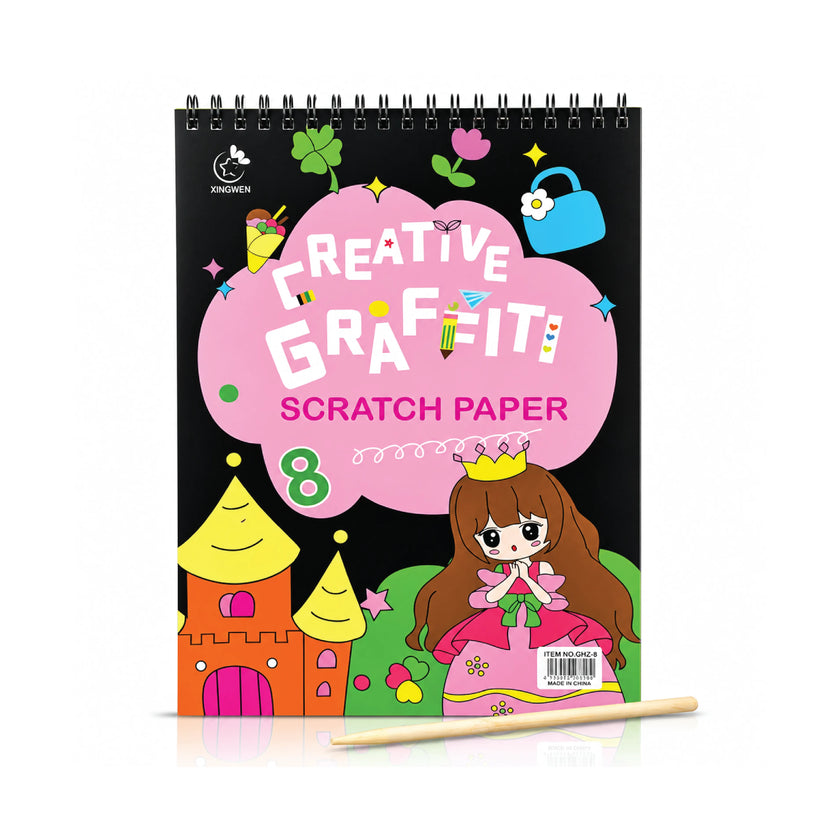 Creative Graffiti Scratch Paper Art Set for Kids