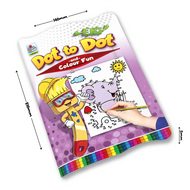 Dot-to-Dot Coloring | Book 1