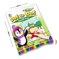 Dot-to-Dot Coloring | Book 2