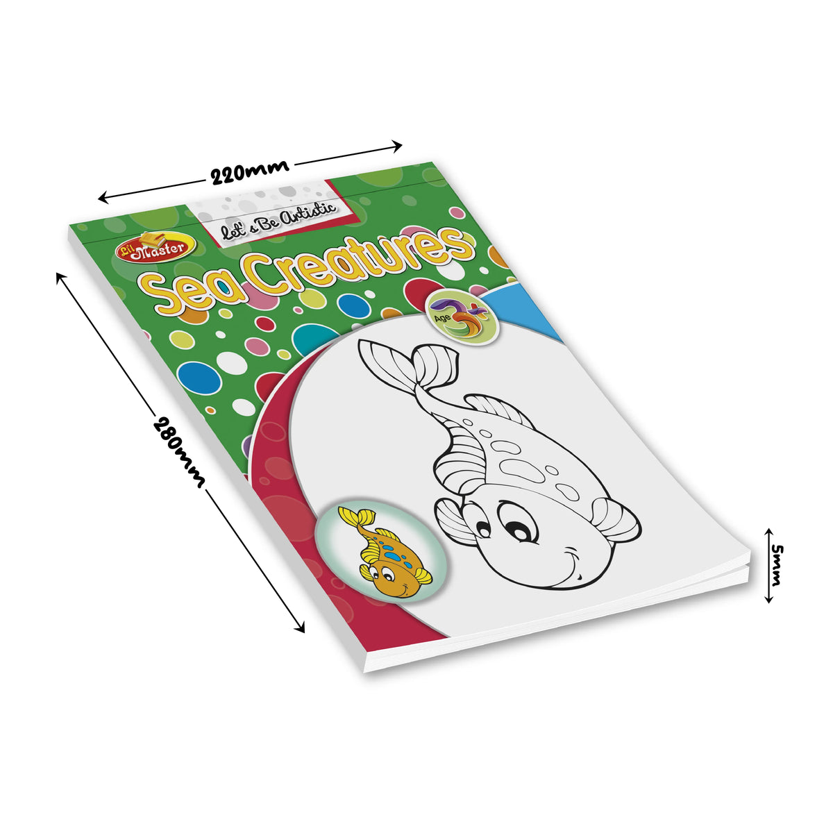Let’s Be Artistic Coloring Pad | Sea Creatures