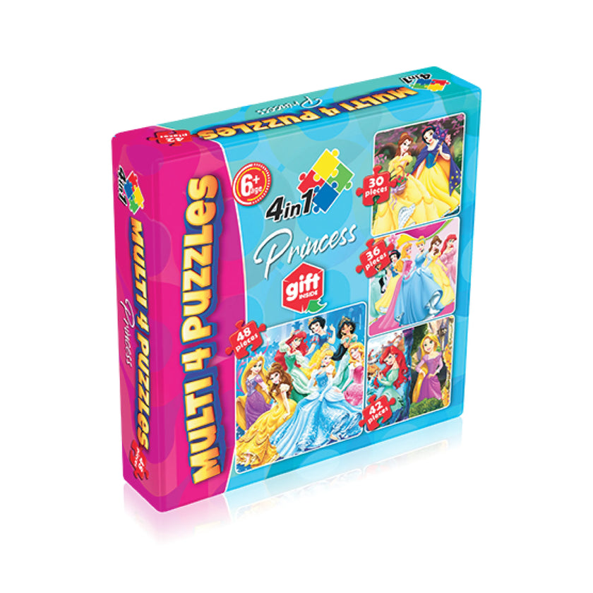 Princess Multi 4 in 1 Puzzle for Kids