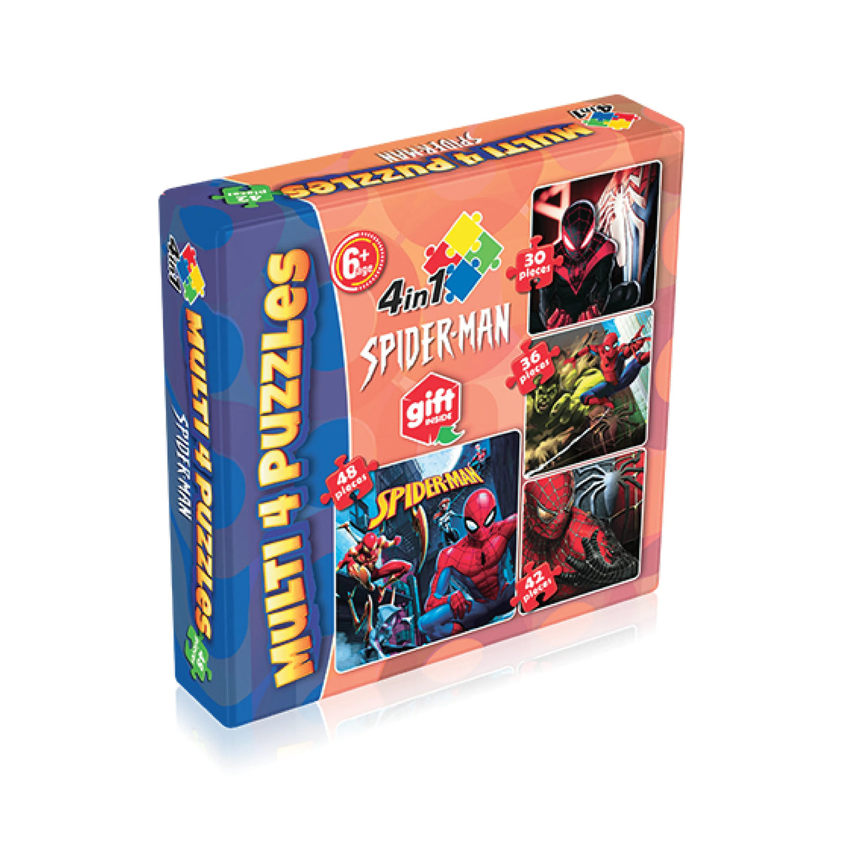 Spiderman Multi 4 in 1 Jigsaw Puzzle for Kids