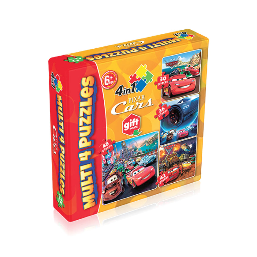 Pixar Cars Multi 4 in 1 Puzzle for Kids