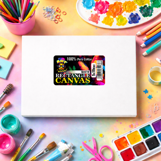 Rectangle White Canvas Board