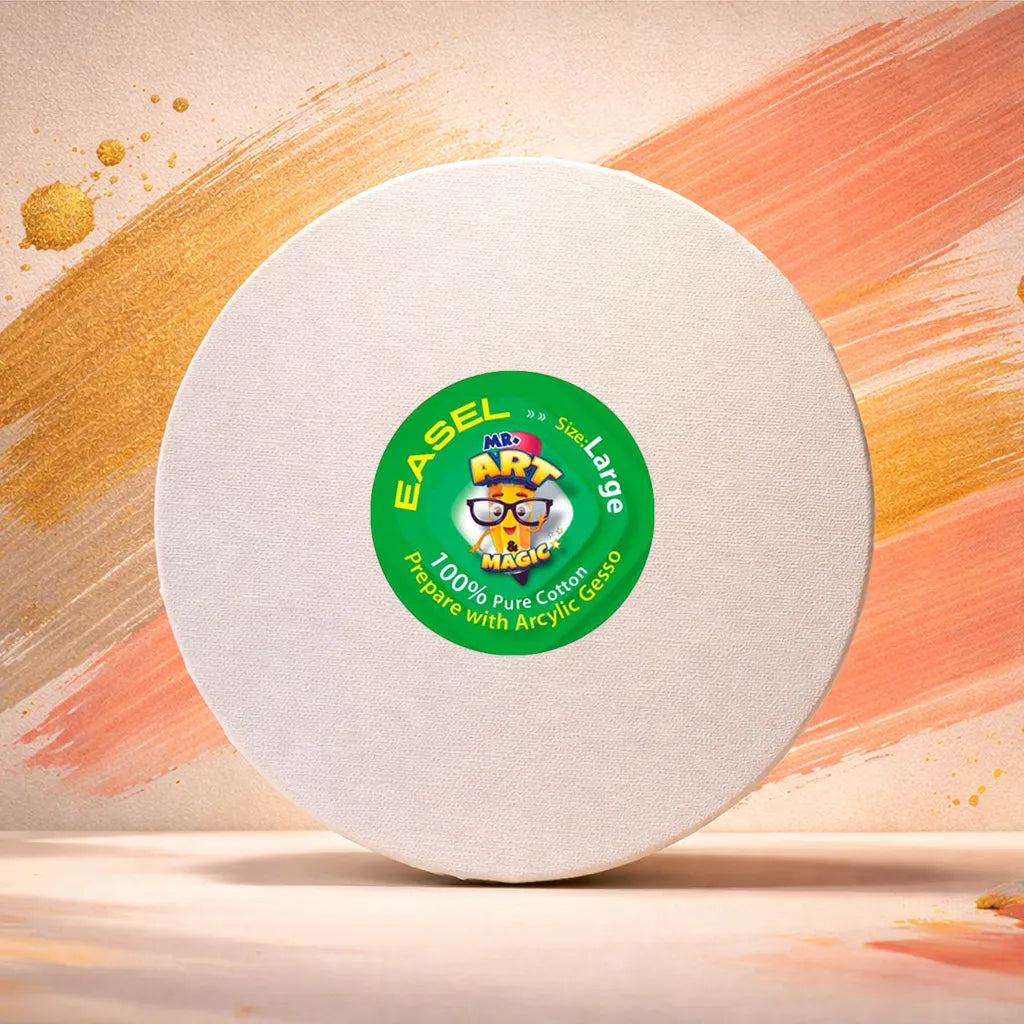 Round White Canvas Board