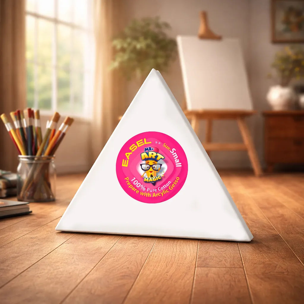 Triangle White Canvas Board